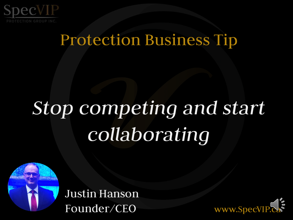 Stop competing and start collaborating