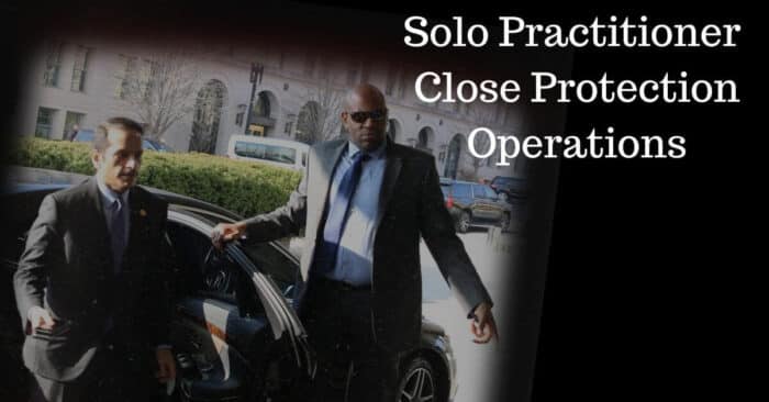 Solo Practitioner Close Protection Operations Title
